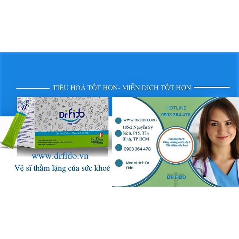 Dr Fido Hộp 20 Gói – Men Vi Sinh Cải Thiện Tiêu Hoá
