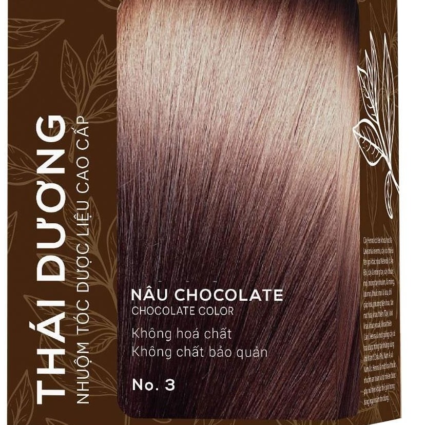 Nhuộm tóc dược liệu Thái Dương nâu hạt dẻ - nâu chocolate (hộp 5 gói)