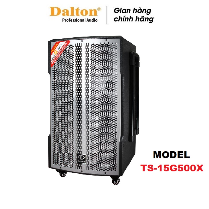Loa kéo di động karaoke công suất lớn DALTON TS-15G500X, bass 4 tấc 600W kèm 2 micro không dây-BH 12 tháng.
