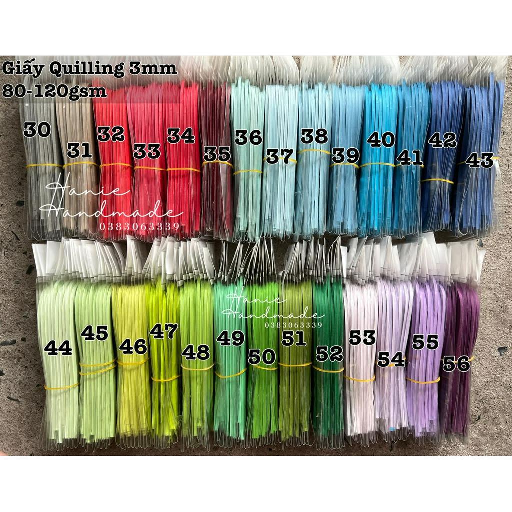 GIẤY QUILLING 3MM BẢNG MÀU SỐ 2