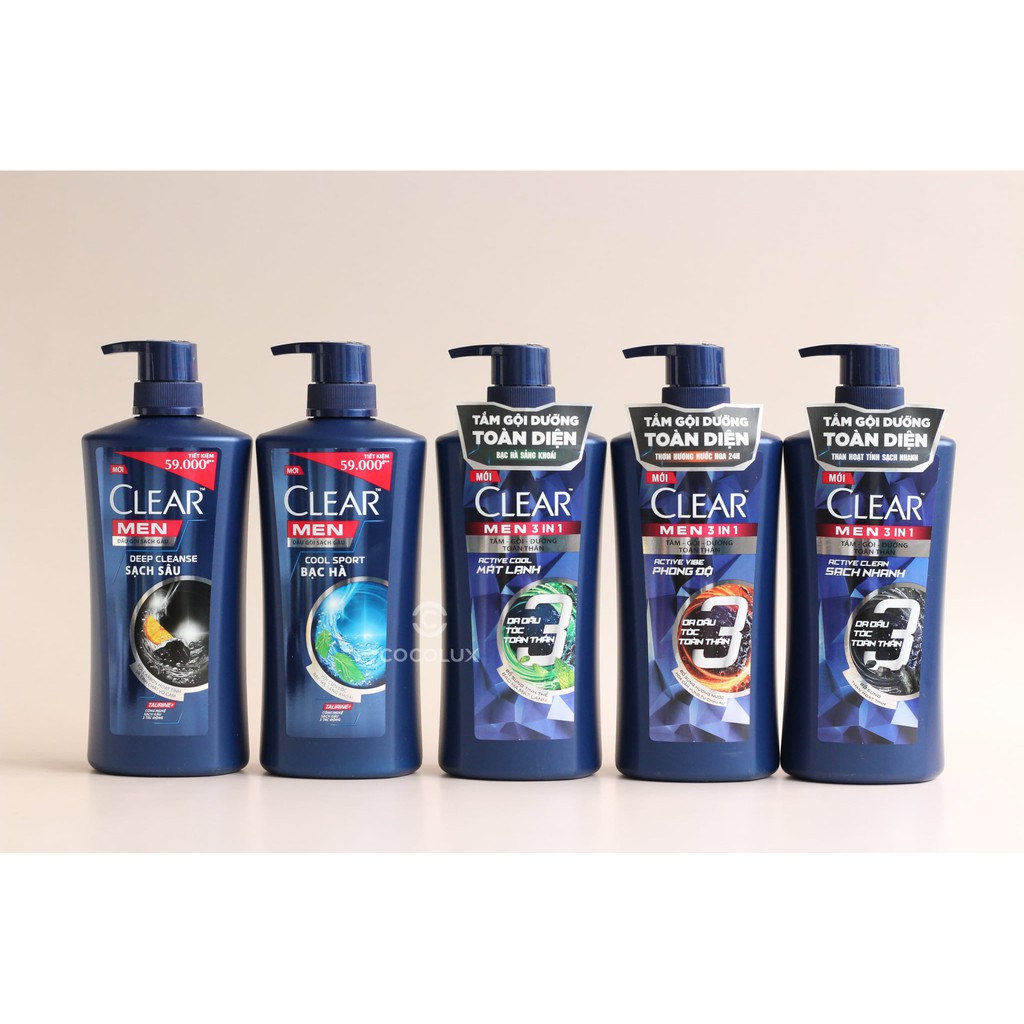 [Công Ty, Tem Phụ] Dầu Gội CLEAR Men [COCOLUX]