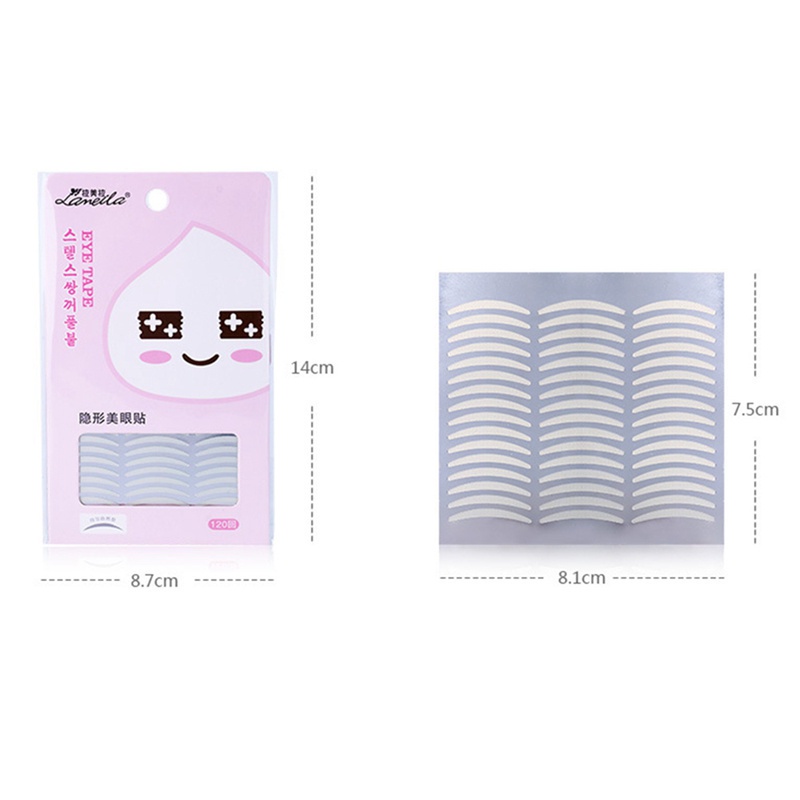 Aasleaty 1 Pack Self-Adhesive Breathable Double Eyelid Sticker Single-Sided Invisible Beauty Mask
