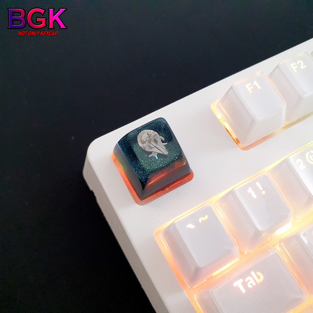 Keycap Lẻ hình tàu vũ trụ Star War cực đẹp SA profile ( keycap resin độc lạ )( Keycap Artisan )