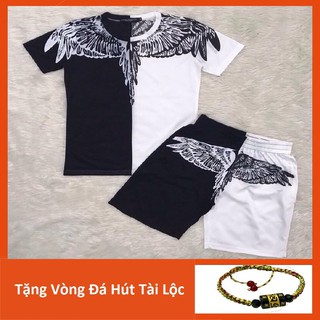 [Siêu Hot] Bồ quần áo hè nam Marcelo Burlon cánh chim trắng đen (có ảnh thật)