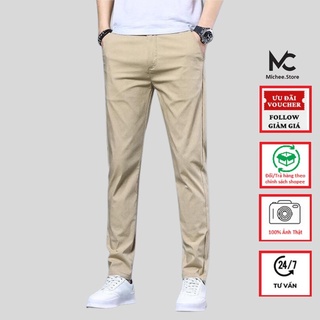 Quần Kaki Nam MiChee Vải Kaki Cao Cấp Dáng Vừa  Phong Cách Công Sở Trẻ Trung