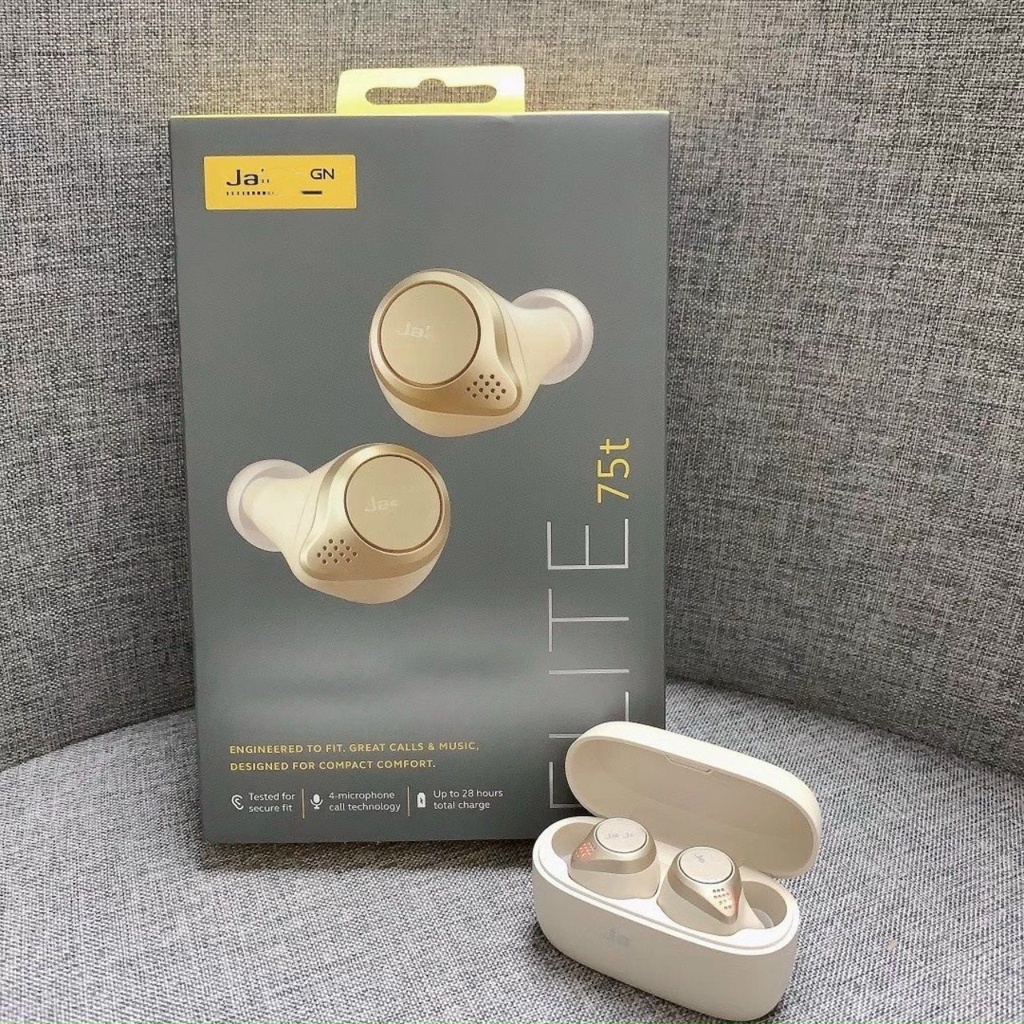 Tai nghe bluetooth không dây Jabra Elite 75T, tai nghe không dây TWS hàng cao cấp