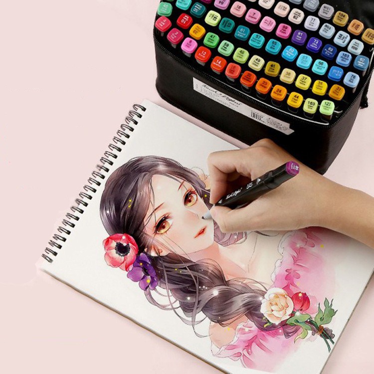 Bút Marker Touch Cool Túi Vải 12/30/40/60/80 Màu Chuyên Nghiệp