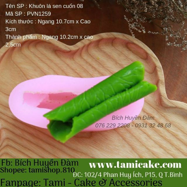 Bộ 9 khuôn silicon 4D làm đầm sen cá vàng