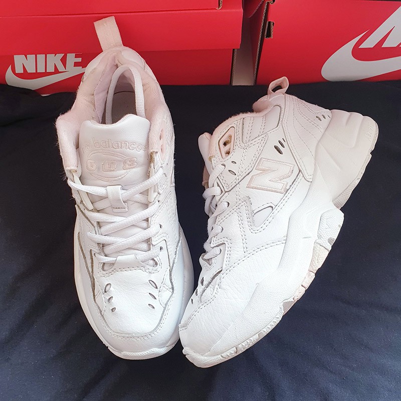 Giày thể thao New Balance 608 trắng, nhiều size, real 2hand