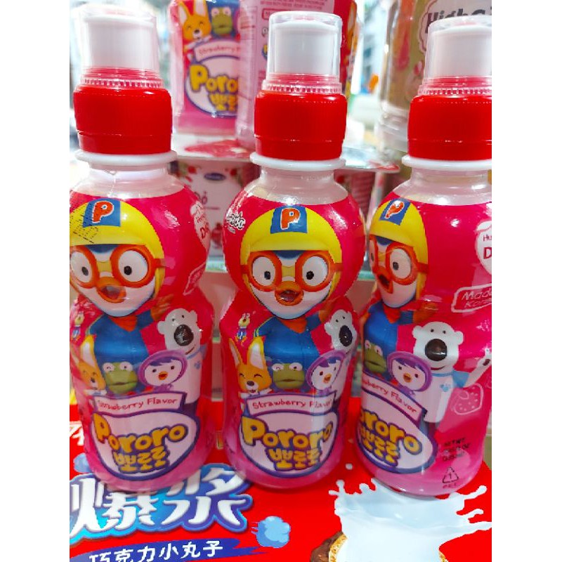 NƯỚC UỐNG HÀN QUỐC HƯƠNG VỊ DÂU PORORO 235ML.