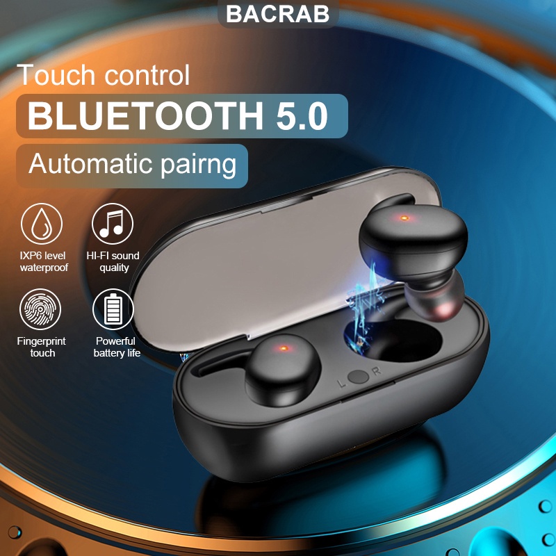 Tai nghe bluetooth giá rẻ Y30, tai nghe chuyên nghiệp thể thao âm thanh không dây có micro, tai nghe nhét tai thể thao TWS không dây cao cấp mini,  true wireless bluetooth earphone