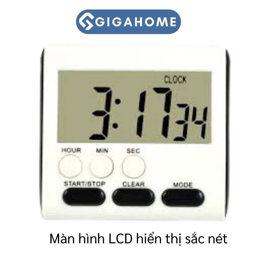 Đồng Hồ Bấm Giờ Đếm Ngược GIGAHOME Mini Hẹn Giờ Thời Gian Nấu Ăn, Làm Việc 6794