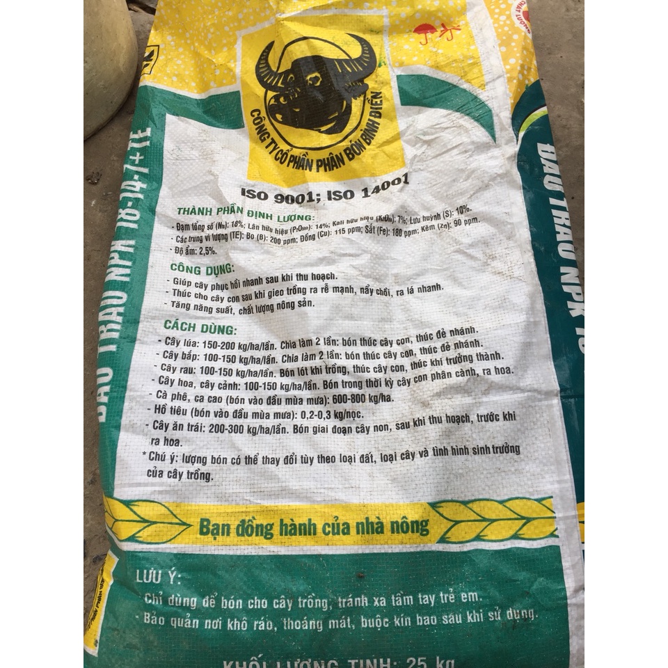 500 GR phân bón 2 màu đầu trâu chuyên dùng cho rau màu,cây cảnh và các loại hoa
