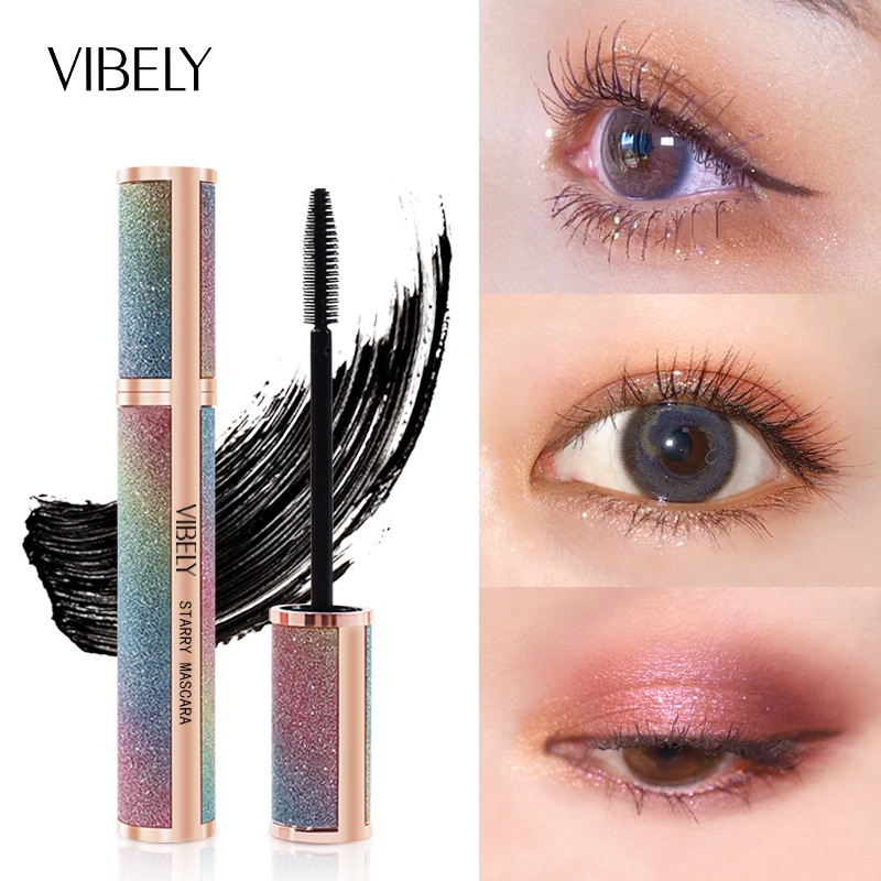 Mascara sợi tơ 4D màu đen chống thấm nước chuốt dài và cong mi
 | BigBuy360 - bigbuy360.vn