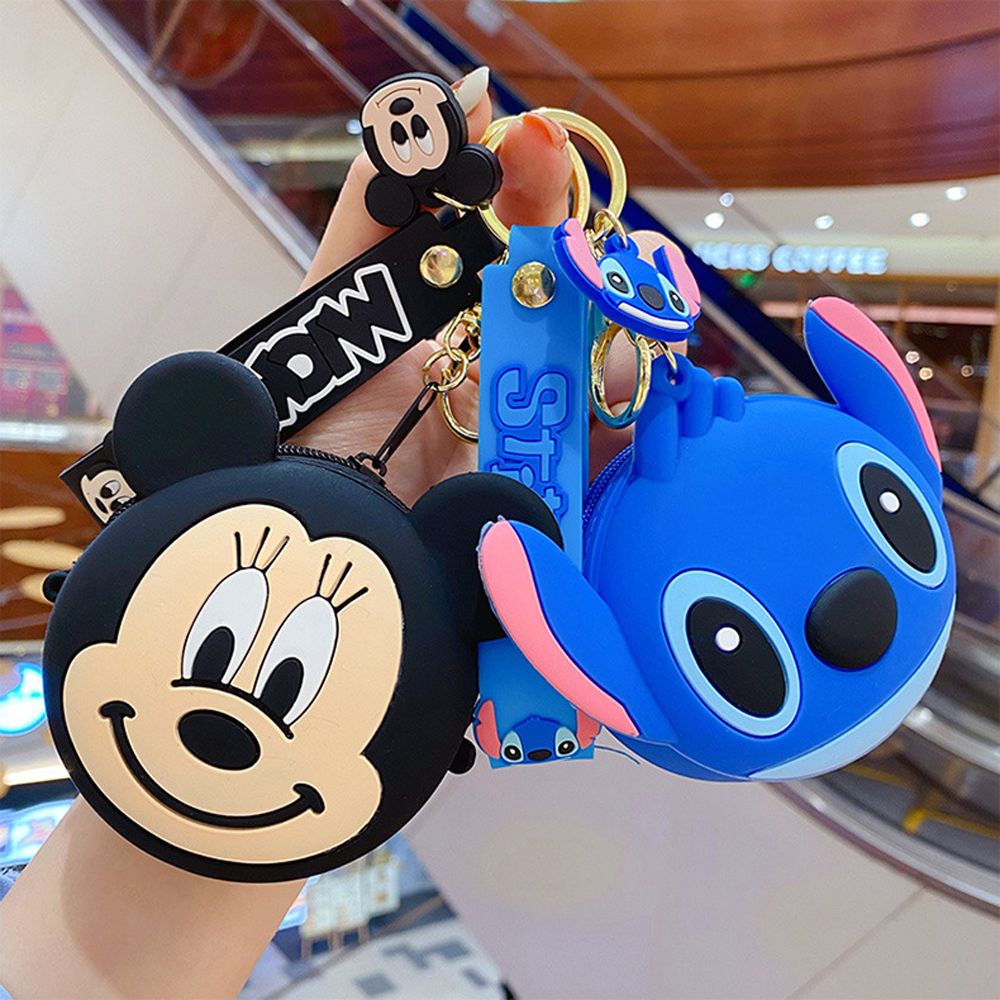 Ví đựng tiền xu bằng silicon hình chuột Mickey xinh xắn