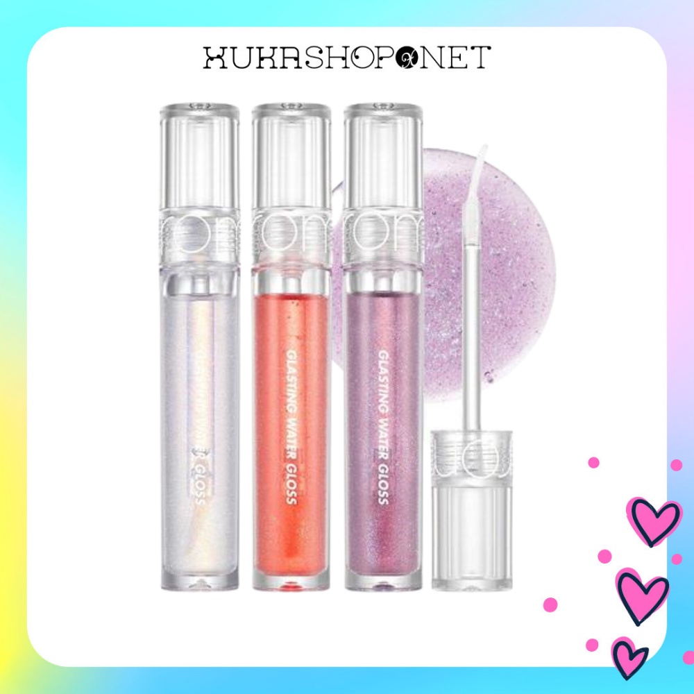 [Xukashop] Son Tint Bóng Romand Glasting Water Gloss siêu lì lâu trôi 4.5 ml