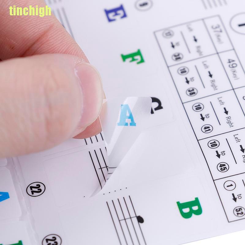 Nhãn Dán Tên Bàn Phím Đàn Piano Điện Tử 54 61 88