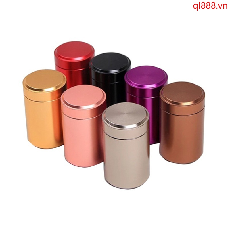 Hộp đựng trà / kẹo / thảo dược mini làm từ kim loại mang theo du lịch tiện lợi