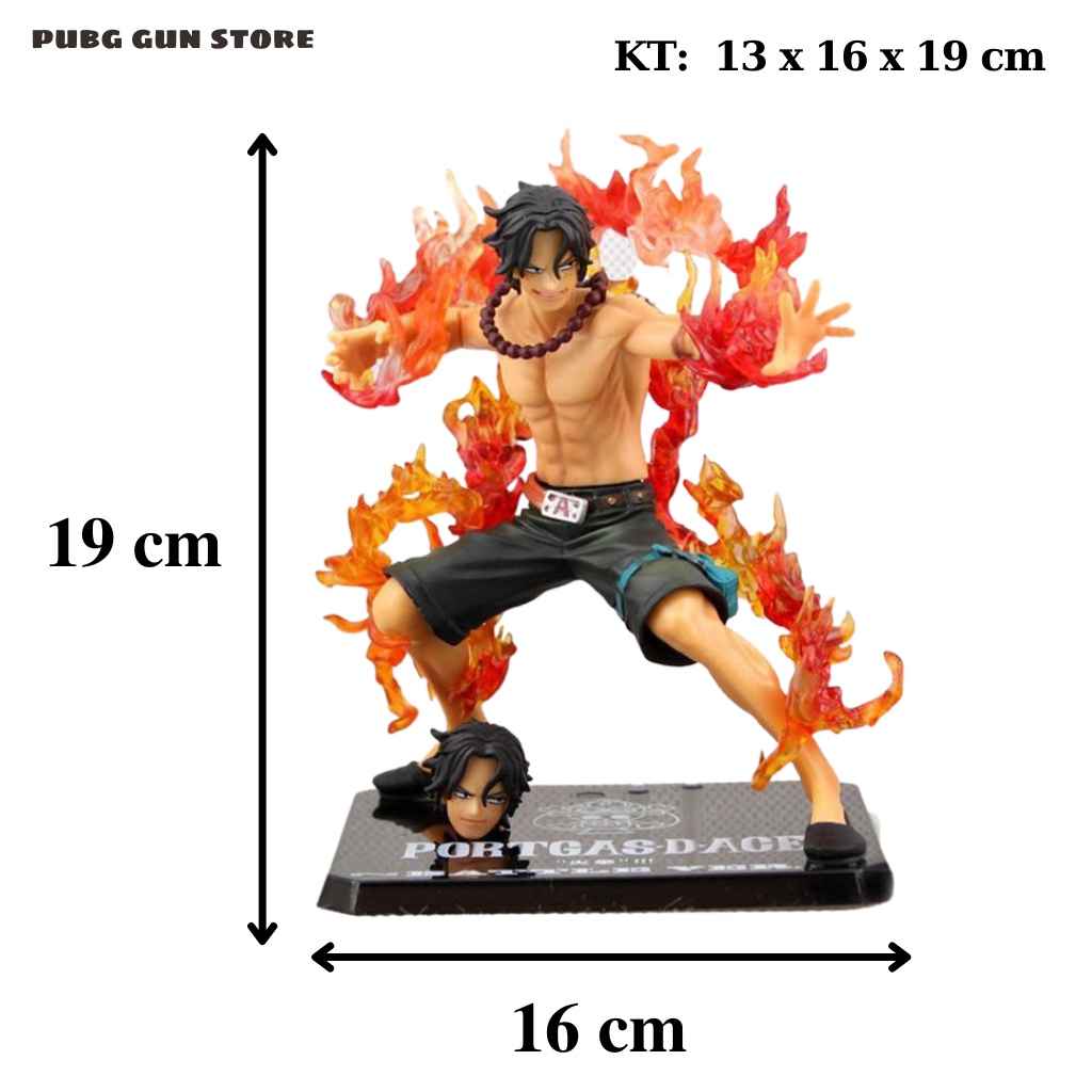 Nhân vật figure hỏa quyền portgas d. ace đồ chơi trẻ em decor mô hình one piece anime lắp ráp decor phòng pc gaming cute