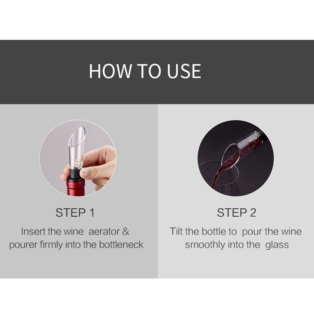 Uareliffe 2 In 1 Red Wine Pourer Wine Decanter