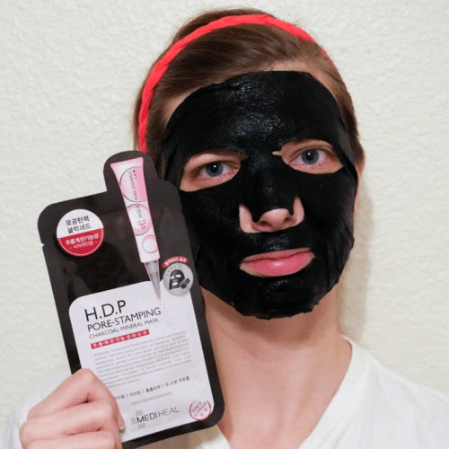 Mặt Nạ Than Hoạt Tính se khít chân lông Mediheal H.D.P Pore-Stamping Charcoal-Mineral Mask _ Mediheal Chính Hãng