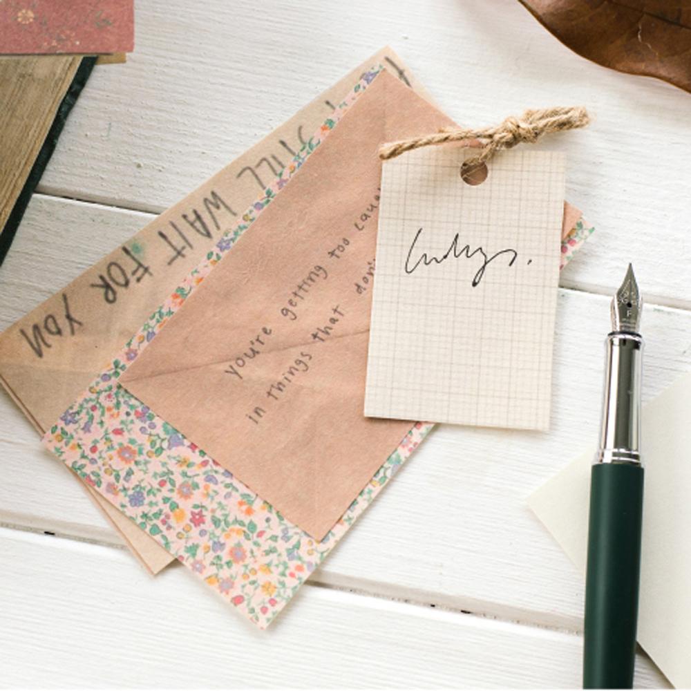 Bộ 60 Tờ Giấy Làm Sổ Tay Phong Cách Vintage Sáng Tạo