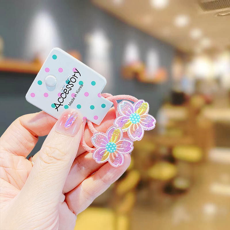 Set 2 Dây Cột Tóc Co Giãn Hình StellaLou Dễ Thương Cho Bé Gái
