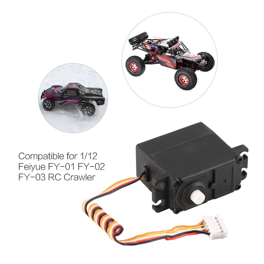 【điều khiển từ xa8/5】20g Servo 5pin Plastic Gear for 1/12 Feiyue FY-01 FY-02 FY-03 RC Car Truck