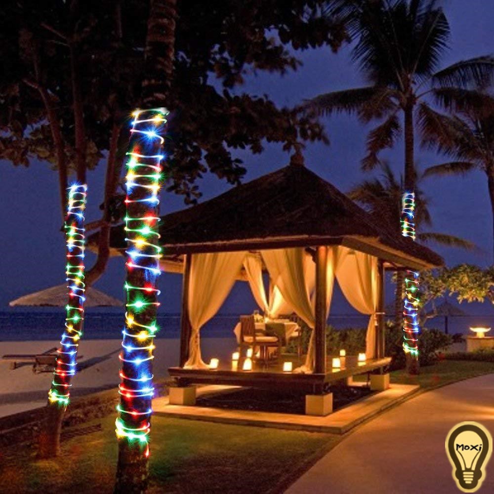 【Hàng Sẵn】Đèn Led quấn cây chống nước năng lượng mặt trời trang trí DECOR sân vườn quán cafe dùng ngoài trời MOXI.