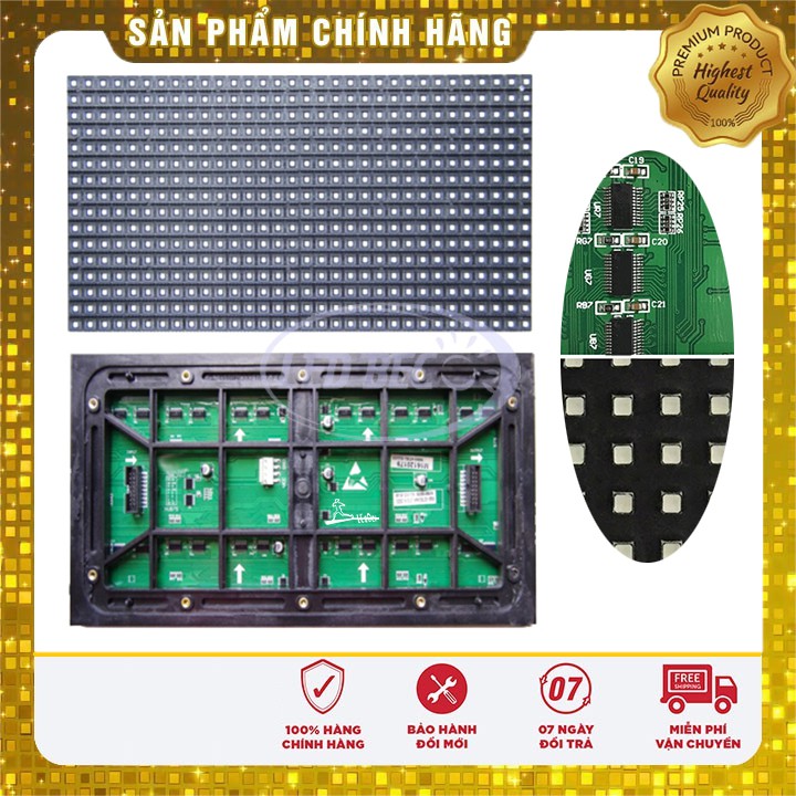 Module Led P10 1 Màu, P10 3 Màu, P10 Full Màu Hàng Ngoài Trời Chính Hãng