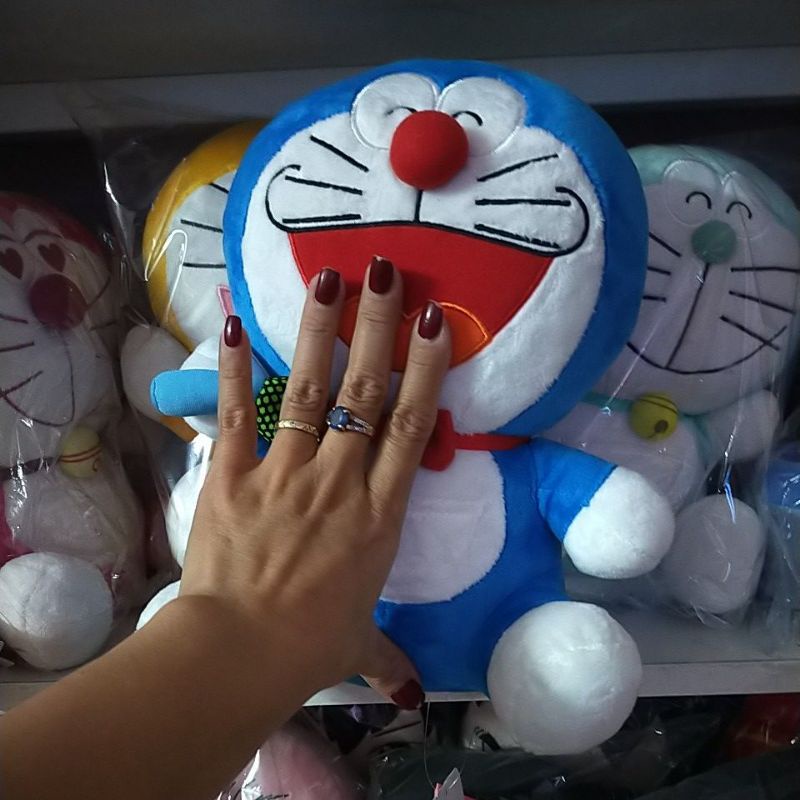 Gấu bông Doraemon ca sĩ, size trung, tem chính hãng, ảnh thật kèm clip🥰🍭❤️