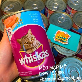 COMBO 10 lon whiskas pate cho mèo lon 400g vị cá biển