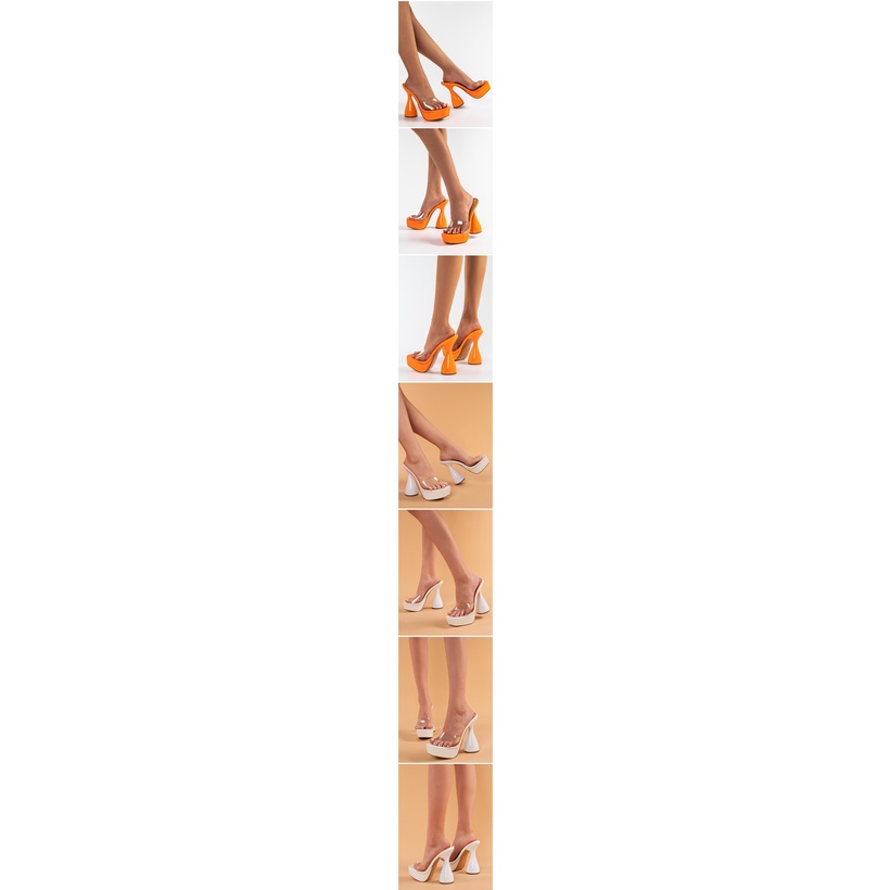 Giày Cao Gót Mũi Tròn Size Lớn 5.11 Inch Thời Trang Cho Nữ