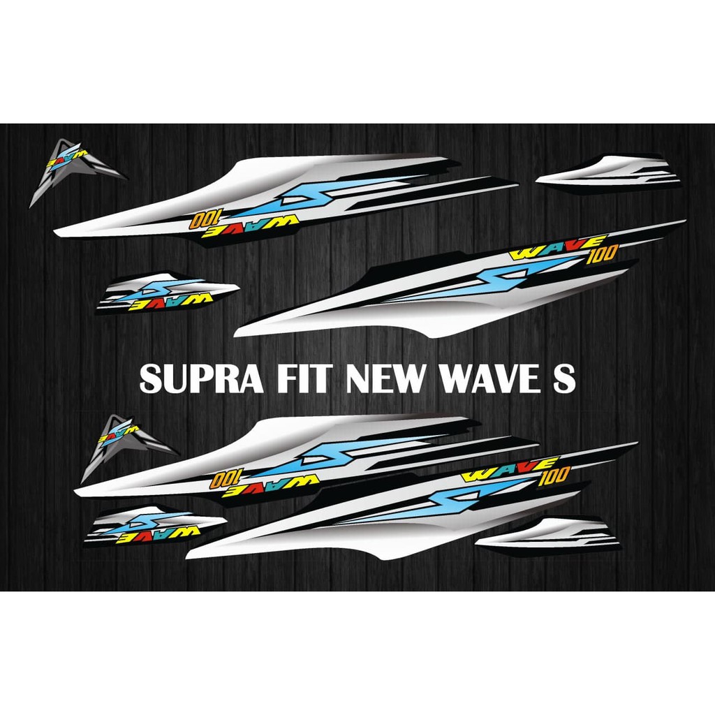 Sticker Dán Trang Trí Xe Hơi X / Supra Fit 2006 Wave S Chất Lượng Cao