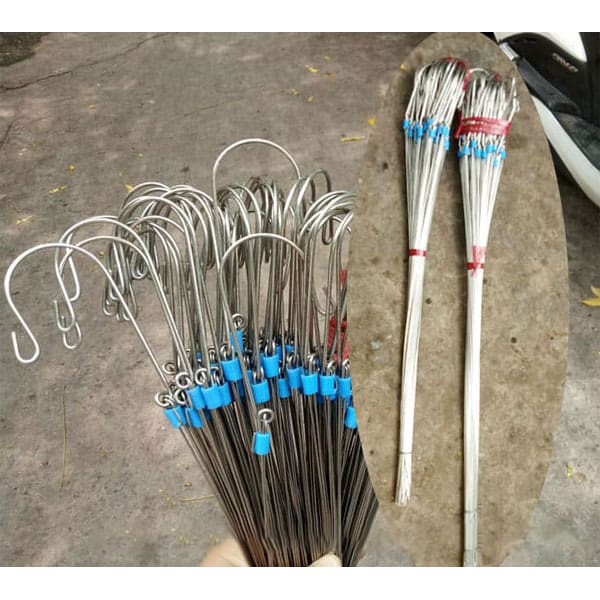 10 Móc Treo Lan Inox 60cm - Hàng Loại Đẹp - Bền Bỉ, Không Bao Giờ Rỉ Sét