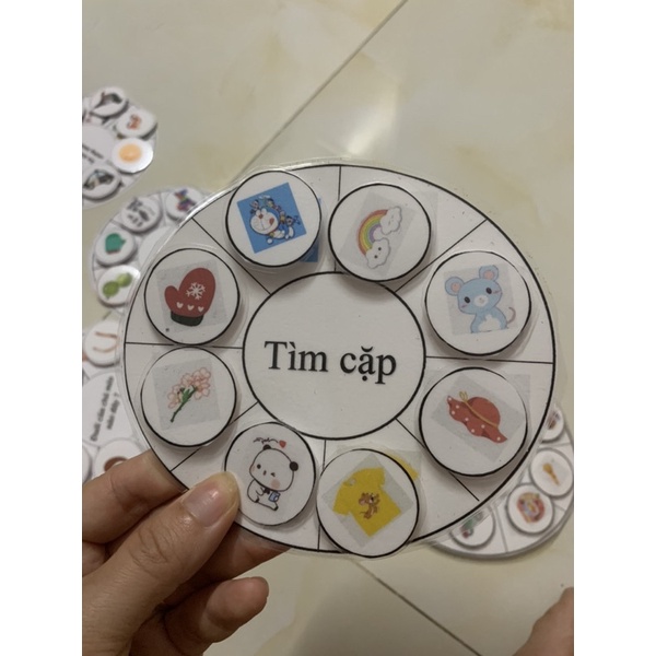 Combo 10 bộ Học liệu bóc dán theo chủ đề