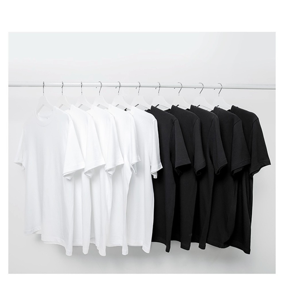 Áo phông The Ultimate Basic Tee phông trơn nam nữ tay lỡ oversize form rộng đen, trắng 100% cotton co giãn