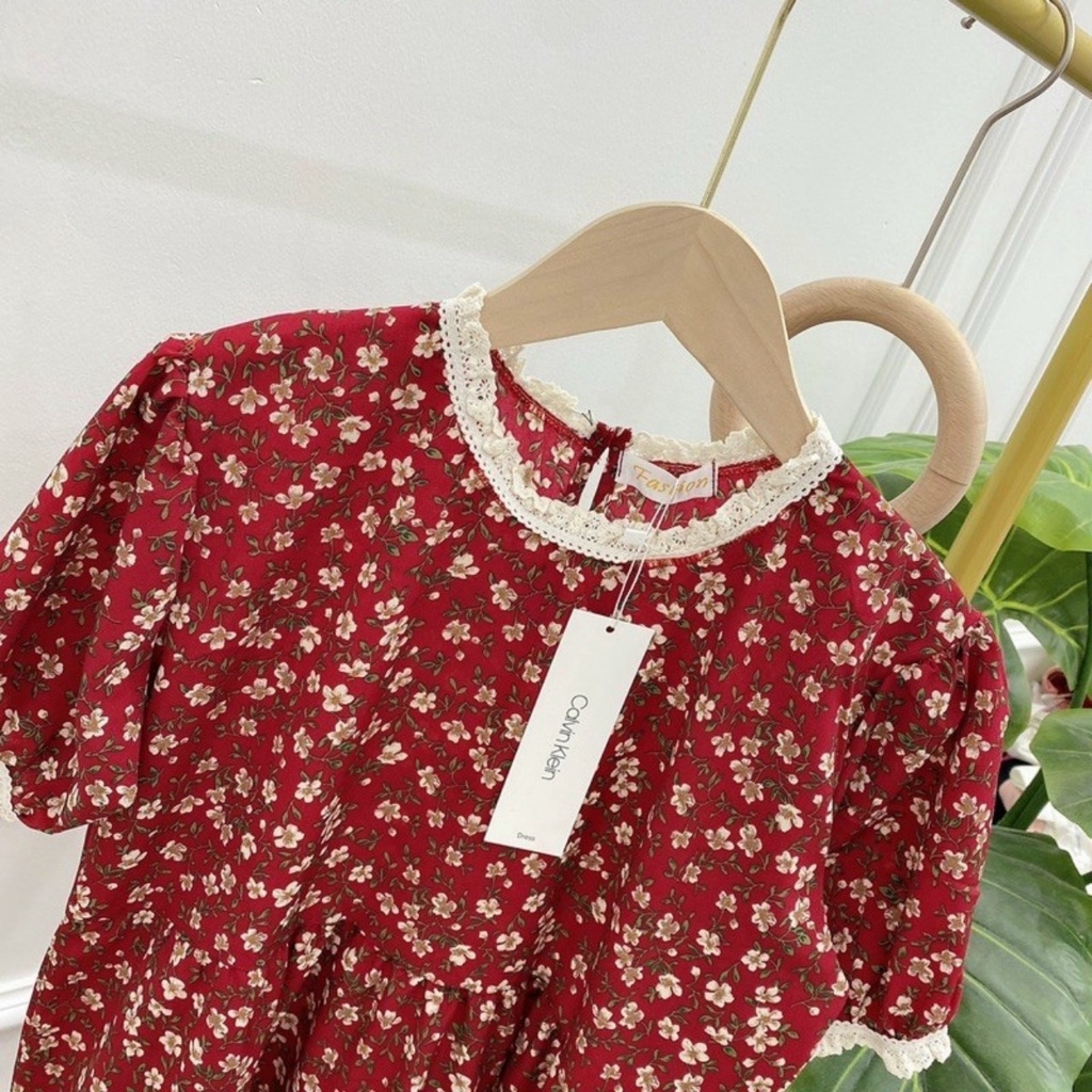 Đầm bầu ngắn tay hoa nhí thời trang thiết kế MSP092 Mom and Baby