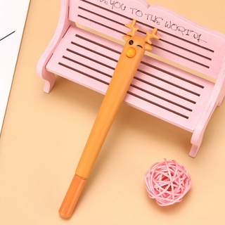 Set 10 Bút tuần lộc bút hươu bút nước ngộ nghĩnh bút gel cute bút nước học sinh ngòi bút nước ruột bút ngòi thay thế