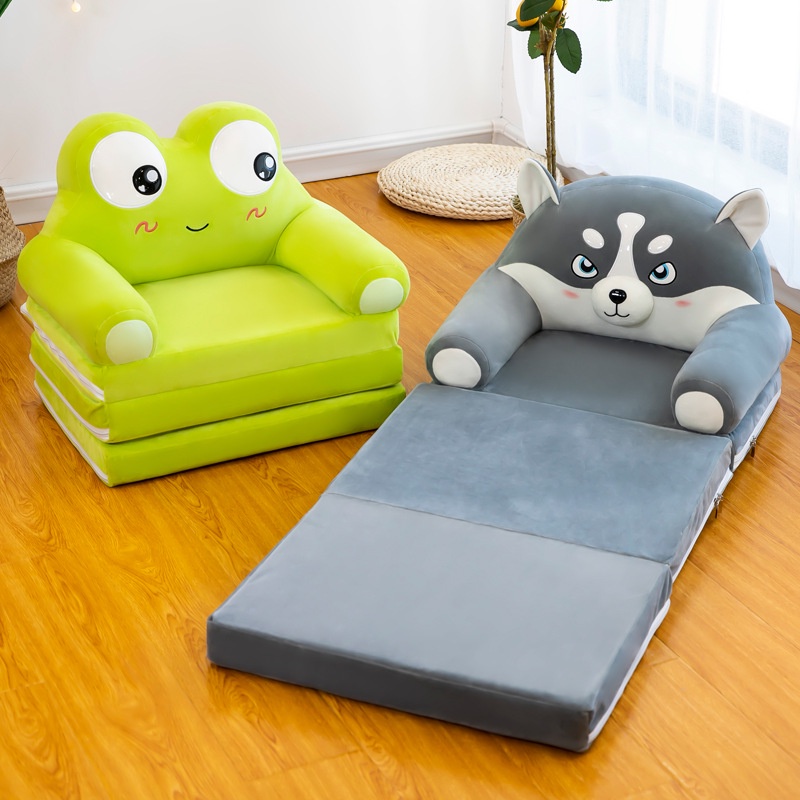 Ghế sofa trẻ em ba tầng - sofa giường hình thú cho bé siêu dễ thương