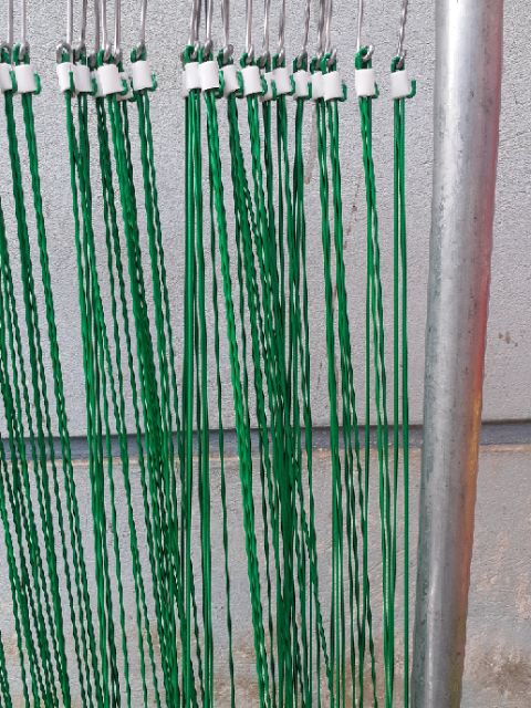 10 móc kẽm bọc nhựa treo lan dài 80cm