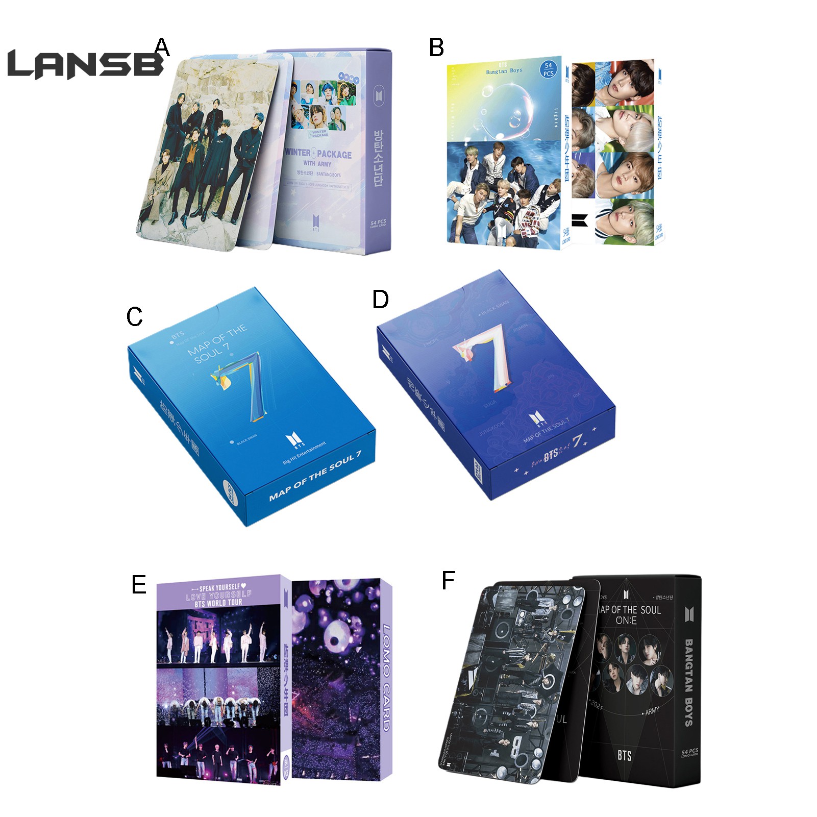 So Online Bookstore BTS Design Album Card Kpop Idol Figure Lomo Card Collection Supplies for Shop