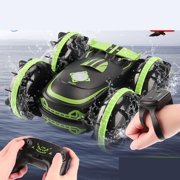 ĐỒ CHƠI XE Ô TÔ ĐIỀU KHIỂN TỪ XA KÉP CỬ CHỈ, 6 BÁNH XE DI CHUYỂN LINH HOẠT VỚI BÁNH XE CÁNH TAY ĐÒN