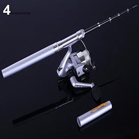 Cần câu cá mini hình cây bút kèm guồng quay dây chất lượng cao