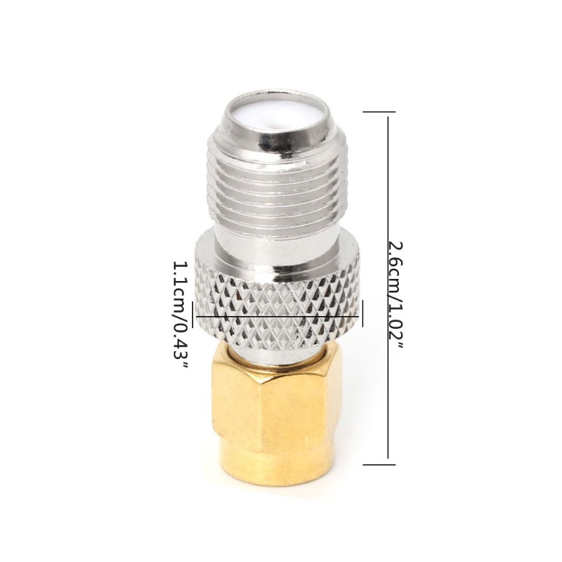 WER F Type Female Jack to SMA Female Socket Straight RF Coax Adapter F to SMA Plug
