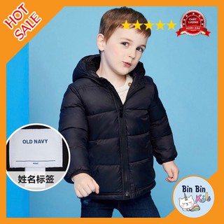 Áo Khoác Phao Old Navy Xuất Dư Xịn_Áo Phao Có Mũ Lót Nỉ Bé Trai Từ 1 Đến 5 Tuổi_Hàng Có Sẵn_Giá Rẻ_Hàng Chuẩn_Chất Đẹp