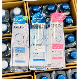 Nước tẩy trang dưỡng ẩm L'Oreal Paris 3-in-1 Micellar Water 400ml