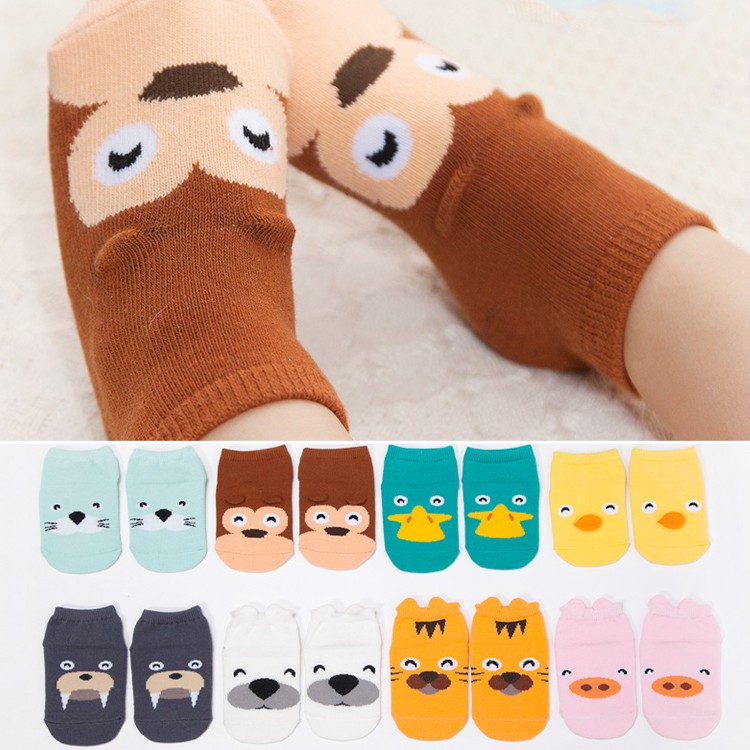 Vớ tất trẻ em cổ ngắn hình thú chống trượt cho bé
