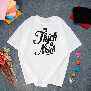 Áo Thun Lớp Nhóm In Chữ Thích Là Nhích DLX