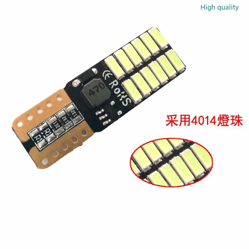 Bóng Đèn Led T10 194 W5W 24smd 4014 Gắn Biển Số Xe Ô Tô Chất Lượng Cao